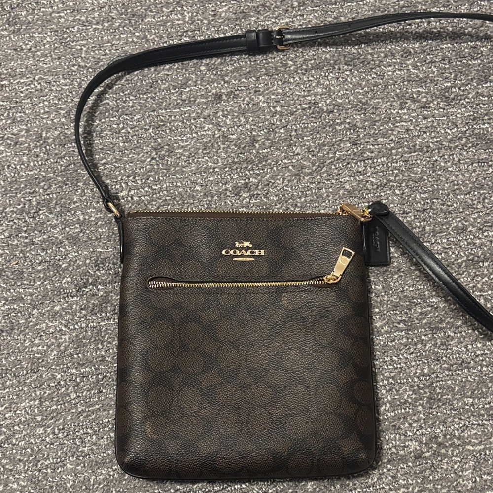 Coach Rowan Mini File Bag in Signature Canvas